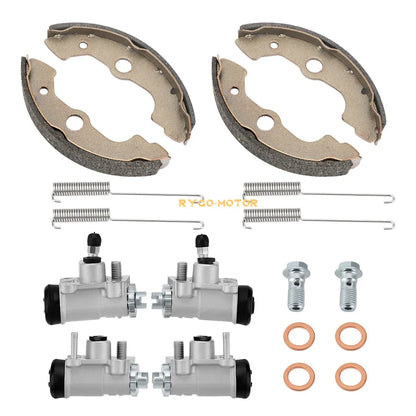 Front Brake Wheel Cylinders W/ Shoes for Honda Rancher 350 TRX350TM/TE (2000–2003)