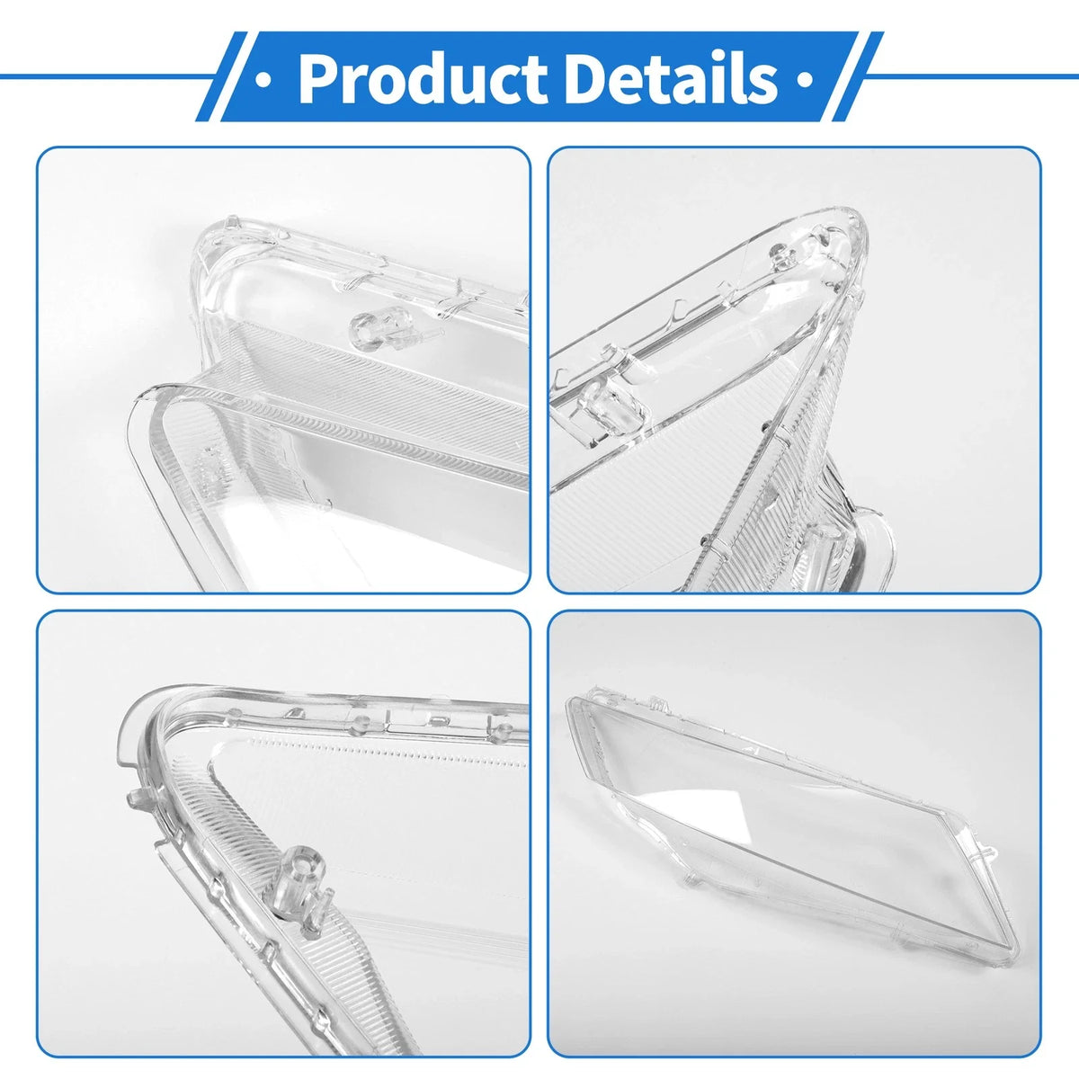 Headlight Lens Cover for Honda Crosstour (2011–2013) PC Clear