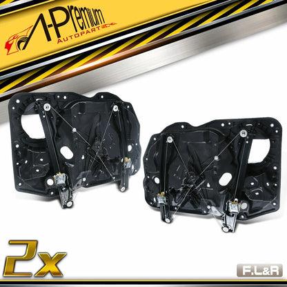 Front Side Power Window Regulator with Panel for VW Touareg (2011–2017) 7P6837755, 7P6837756