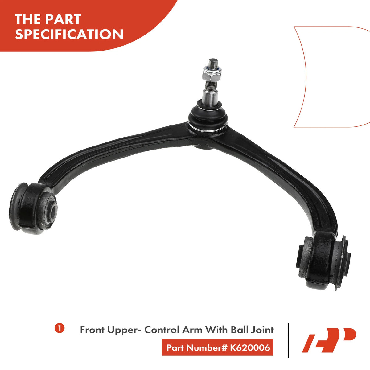 Set of 4 Front Control Arm Ball Joints for Dodge Dakota (2005–2011) - 5161685AB, K80605, K620006