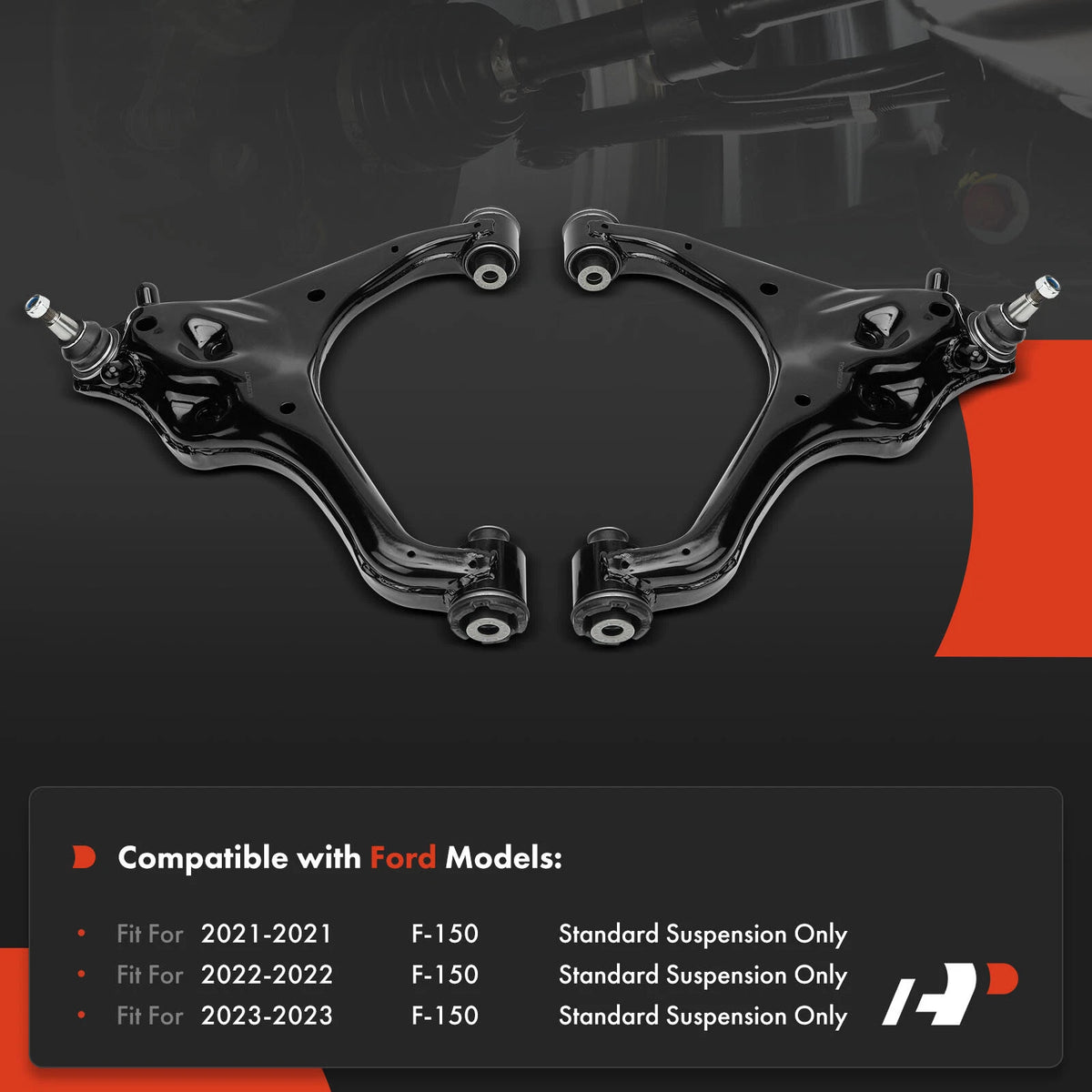 2X Front Lower Control Arm w/ Ball Joint for Ford F-150 (2021–2023) ML3Z3078E, ML3Z3078F, ML3Z3078G, ML3Z3079C