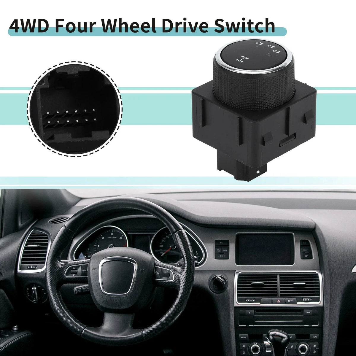 4WD Wheel Drive Switch for Chevrolet Silverado 1500 2500 HD, GMC Sierra 1500 