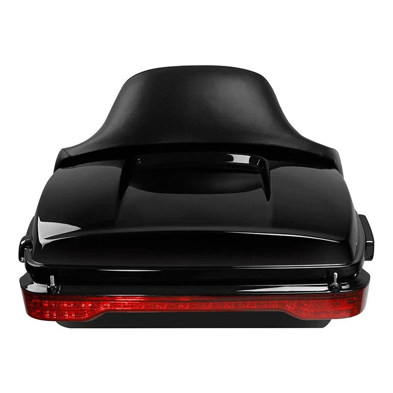 Chopped Trunk Pad & Brake Tail Light Mount Rack for Harley Road Glide (2014–2023)