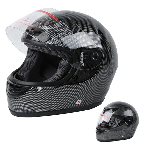 Carbon Fiber Flip Up Full Face Motorcycle Helmet for Street (DOT Approved)