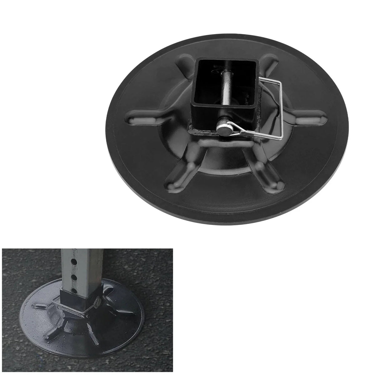 9" Rear Jack Foot Pad for 2" I.D Square Tube (LC Hall Effect Ground)