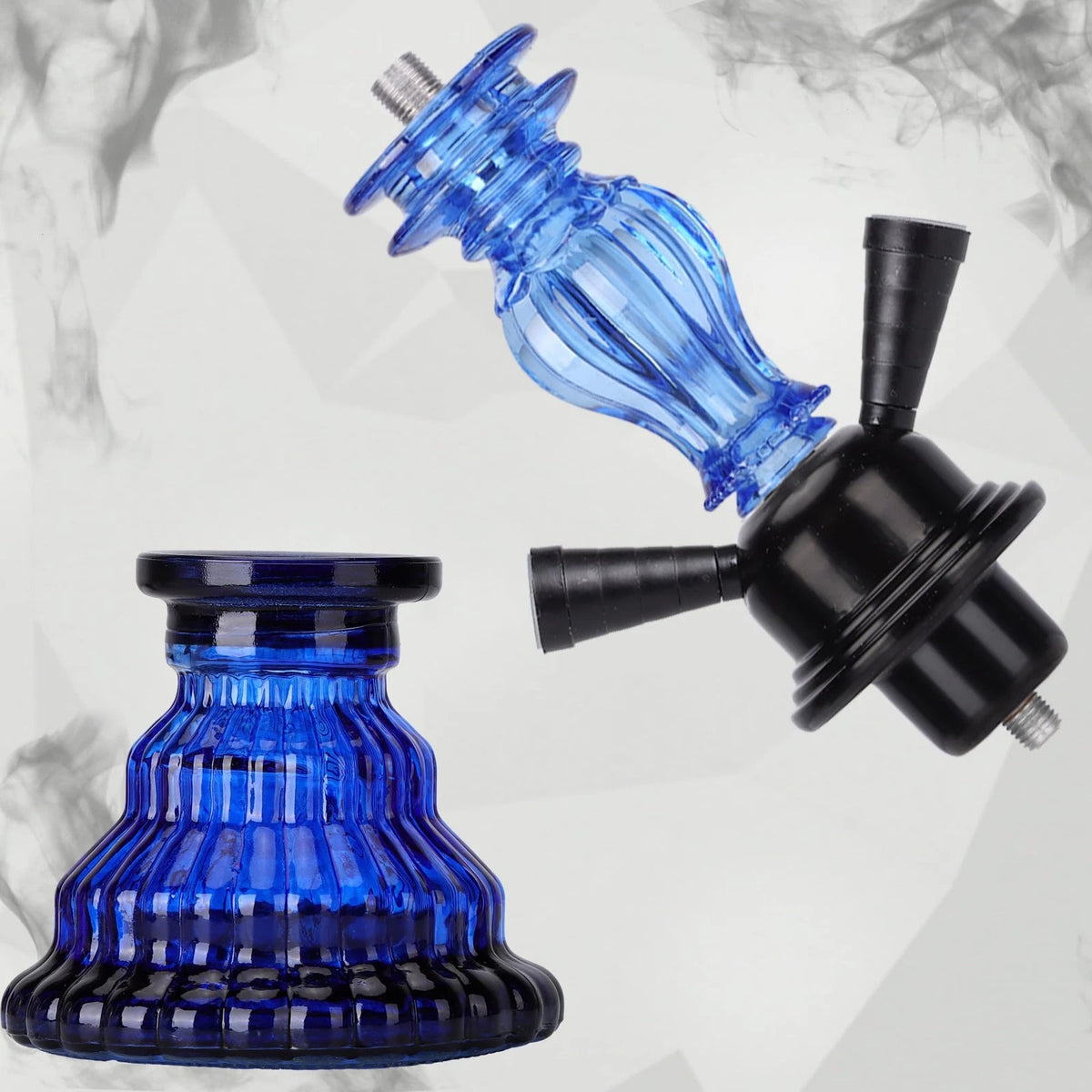 2X Hose Set for Hookah (Small Size, Blue)