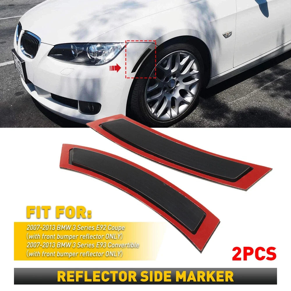 Set of 2 Smoke Side Marker Lights for BMW E92 E93 328i 335i (2007–2013)