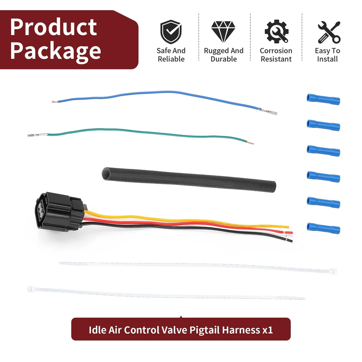 Idle Air Control Valve Pigtail Harness for Polaris Ranger 500 4x4 EFI (2006–2011)