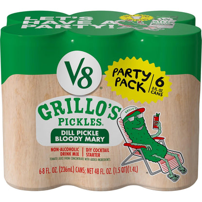 V8 Grillo's Pickles Dill Pickle Bloody Mary Mix 8 fl oz (Pack of 6)