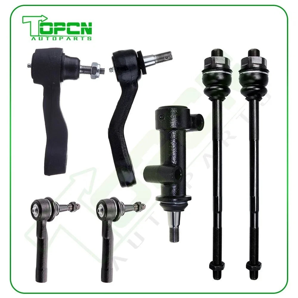 7-Piece Steering Kit for GMC Sierra 2500 (1999–2000) - Tie Rod, Pitman, Idler Arms