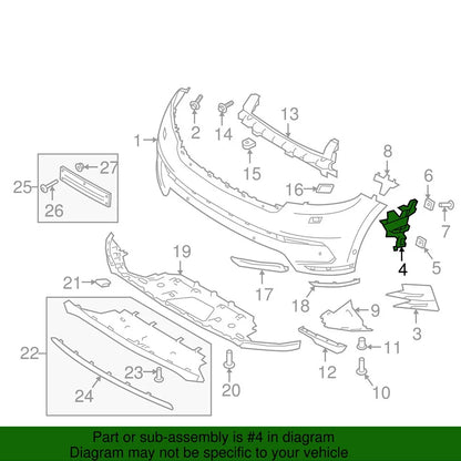 Bumper Mounting Bracket for Land Rover Range Rover Velar (2018–2021) LR094996