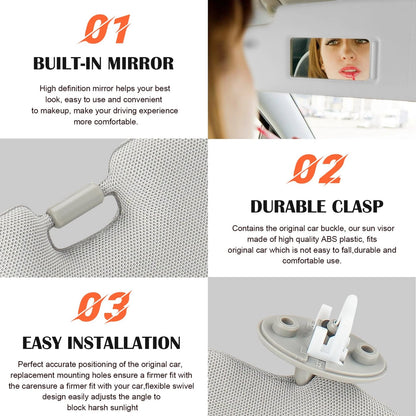 Driver Left Side Sun Visor Replacement for Compatible Vehicles