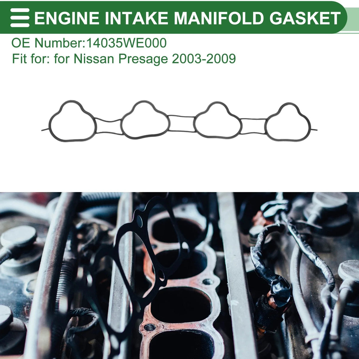 Engine Intake Manifold Gasket for Nissan Presage (2003–2009) No. 14035WE000