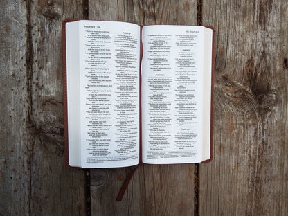 Pocket Thinline Bible for NIV (Leathersoft, Brown, Red Letter, Comfort Print)
