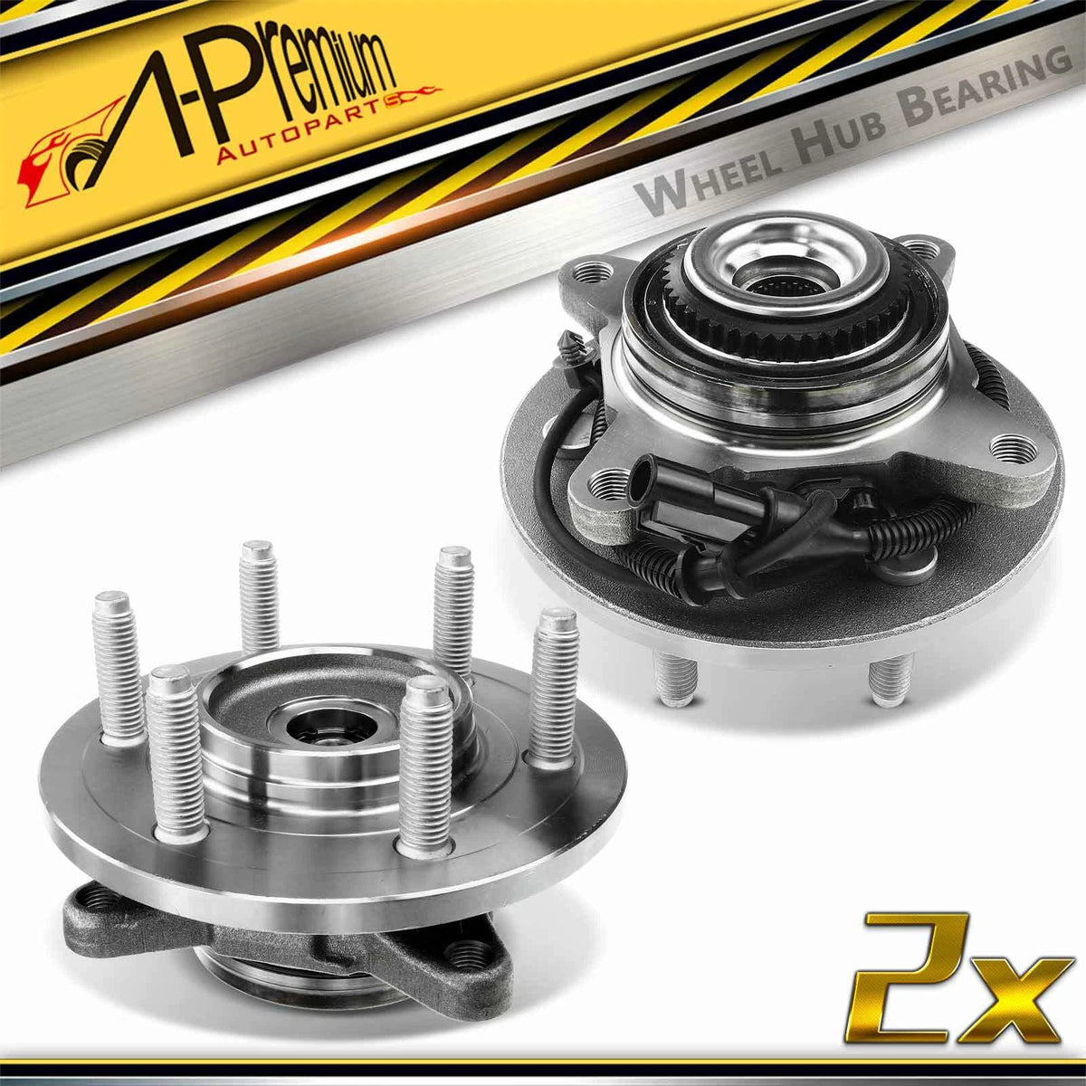 2X Front Wheel Hub & Bearing Assembly for Ford F-150 (2005–2008) 930-622, 5L3Z1104AA, 515079