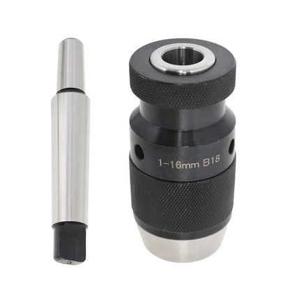 Keyless Precision Self Tighten Lathe Drill Chuck for MT3-B18 (1-16)