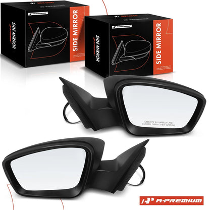Pair Manual Adjust Side Mirrors for VW Jetta (2011–2015) 5C78575079B9-PFM, 5C7857507AE9B9, VW1320150, VW1321150
