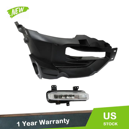 Set of 2 LED Fog Light Trim Covers for Ford Explorer (2020–2021)