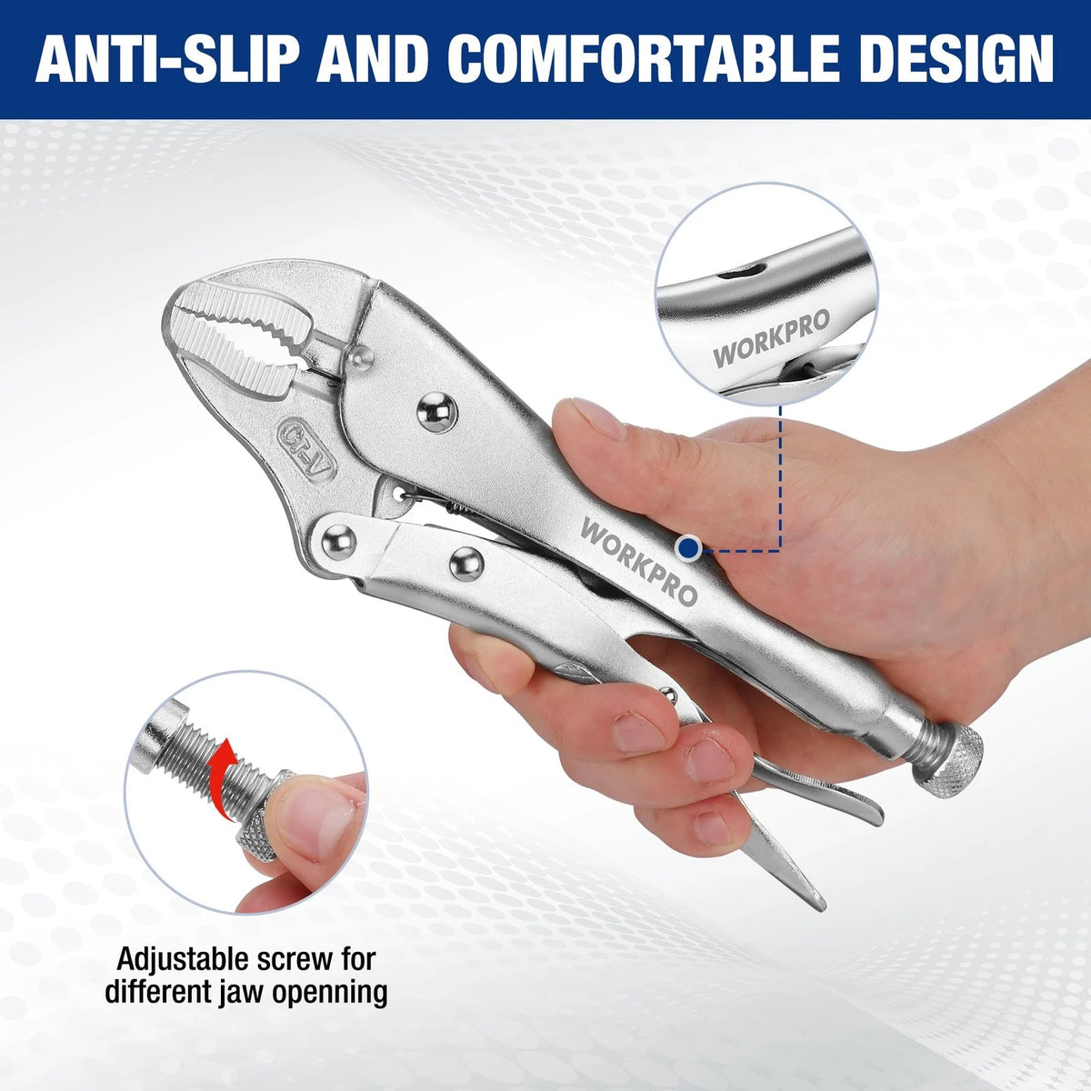 5-Piece Locking Pliers Set for WORKPRO