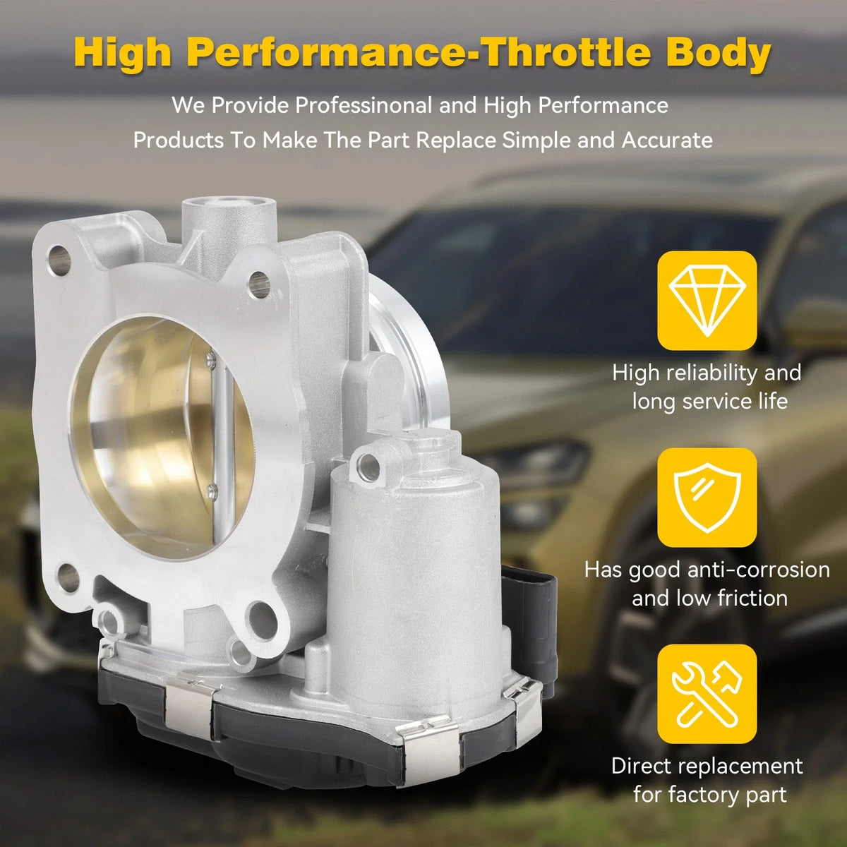 Throttle Body for Chevy Equinox, Traverse, Malibu, Camaro, Buick Envision