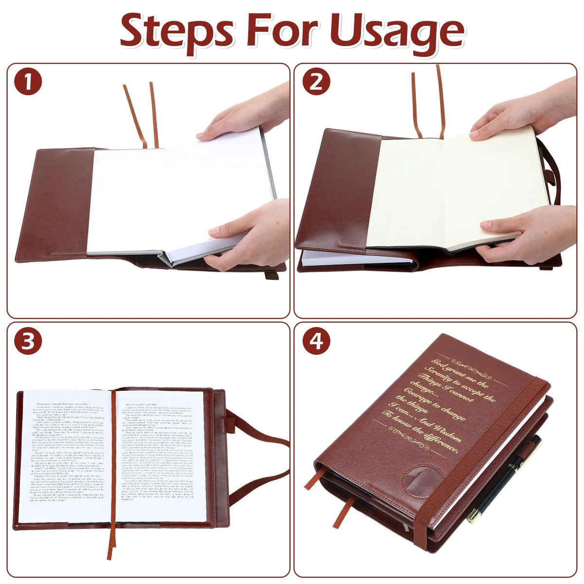 Motipuns Double Alcoholics Big Book Cover for 12 Steps & 12 Traditions