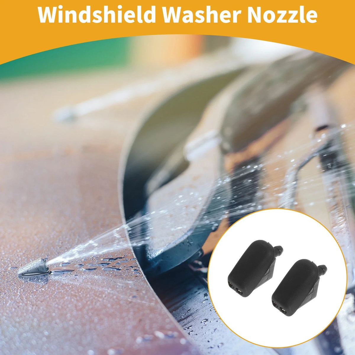 2X Front Windshield Washer Nozzle for Ford Focus MK3 (2012–2018) CP9Z17603B