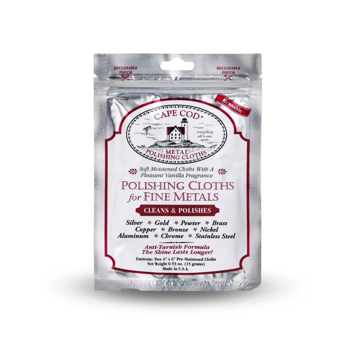 Polishing Cloths for Fine Metals (Jewelry Cleaner, Tarnish Remover)