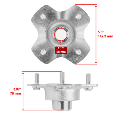 Rear Right Axle Wheel Hub for Honda TRX420FE1 TRX420FM1 (2014–2024) WH121-RGA