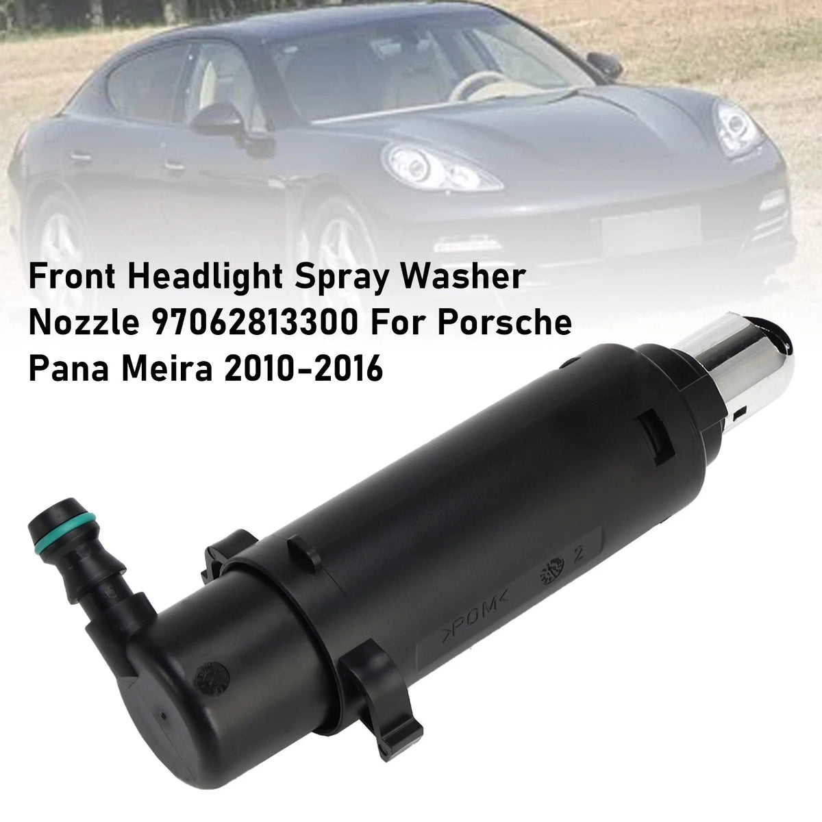 Front Headlight Spray Washer Nozzle for Porsche Panamera (2010–2016) 97062813300