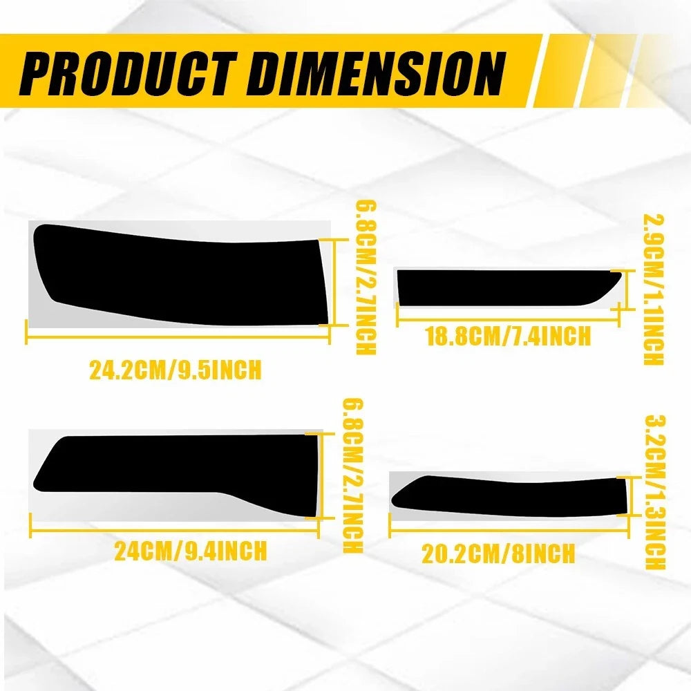 Set of 2 Tail Light Tint Overlay Vinyl Smoke for Grand Cherokee (2014–2021)