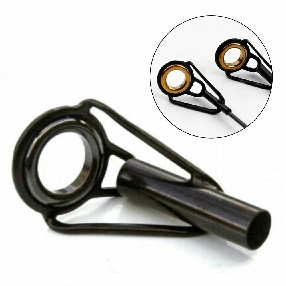 Fishing Rod Guides Set of 5 Black Eye Line Rings Multi Sizes