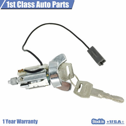 Ignition Lock Cylinder Chrome Bezel with Key for Ford Ranger Tempo (1983–1997)