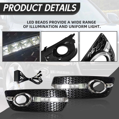 LED Fog Light Bezel Cover Lamp for Audi Q5 (2009–2012)