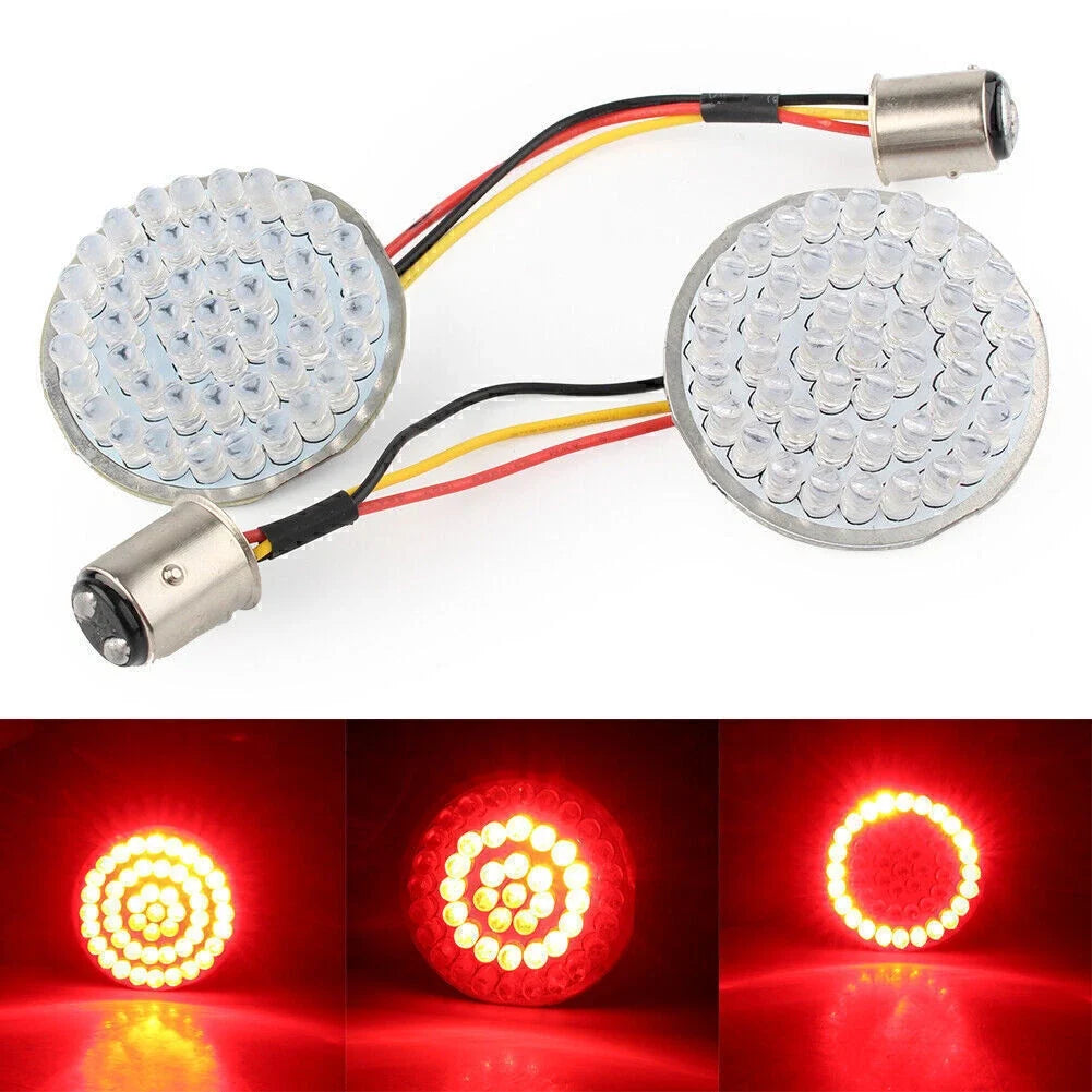 2X LED Rear Turn Signal Lights 1157 for Harley Touring