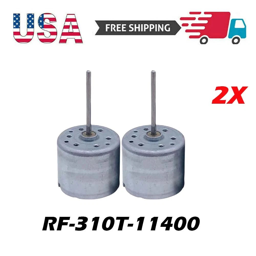 2X RF-310T-11400 Shaft for Mabuchi DC5.9V Micro Motor (CD DVD Player)