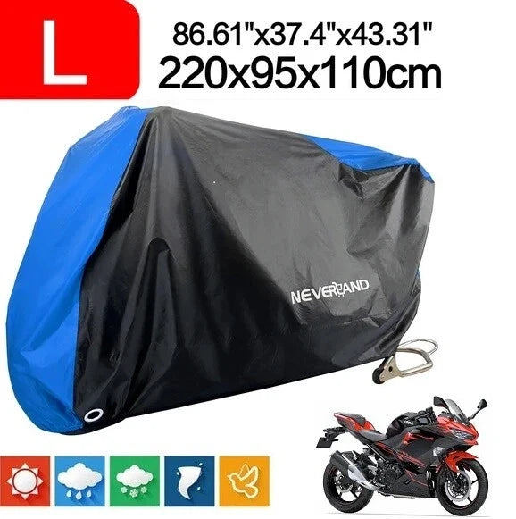 Motorcycle Bike Scooter Cover Waterproof Outdoor UV Protector (Universal)