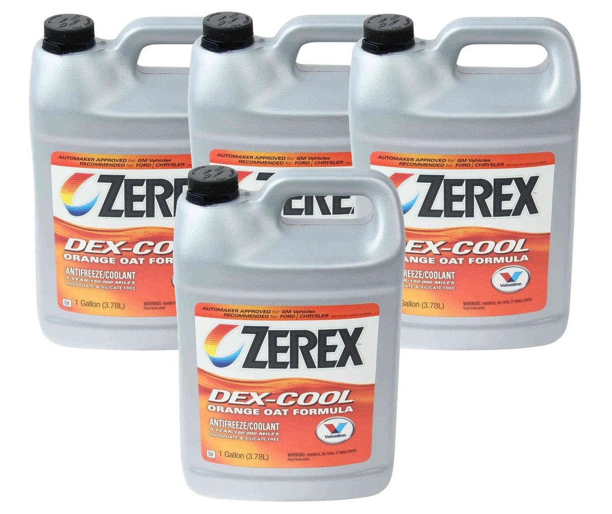 4X 1 Gallon Valvoline Zerex DEXCOOL Antifreeze Coolant Long Life Orange