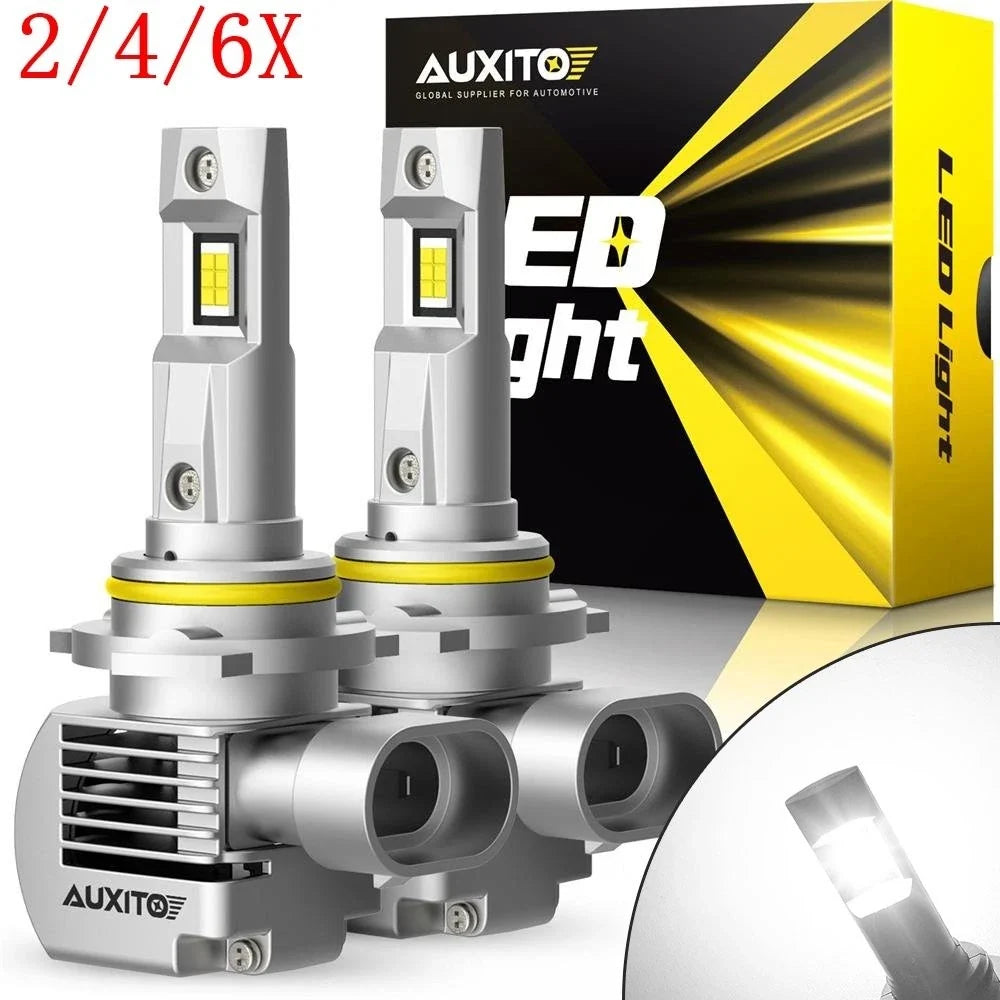 Set of 4 LED Headlight Bulbs 9005 HB3 for