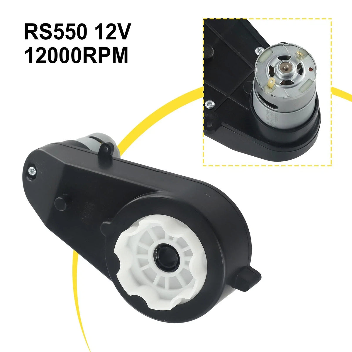 RS550 RS390 Electric Gearbox 12V 12000 20000RPM for Upgrade