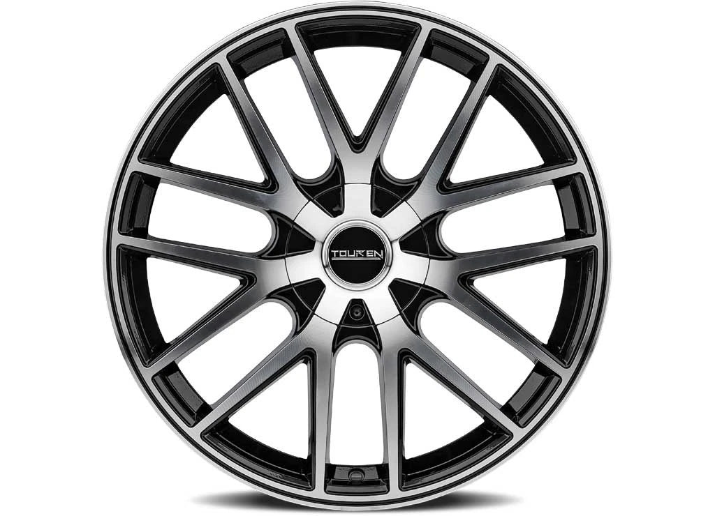 Touren 18x8 TR60 Wheels for 5-112/5-120 (3260-8809B) Gloss Black Machined