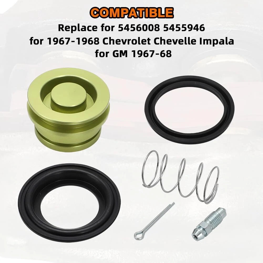 Set of 4 Piston Disc Brake Caliper Rebuild Kit for GM (5456008, 5455946)