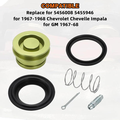 Set of 4 Piston Disc Brake Caliper Rebuild Kit for GM (5456008, 5455946)