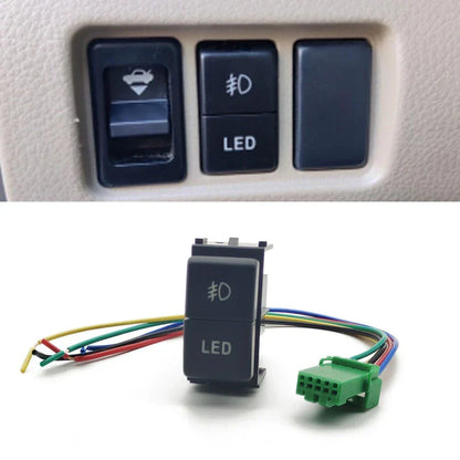 5-Wire LED Light Dual Key Switch for Nissan Patrol Y61 Y62 Titan Xterra