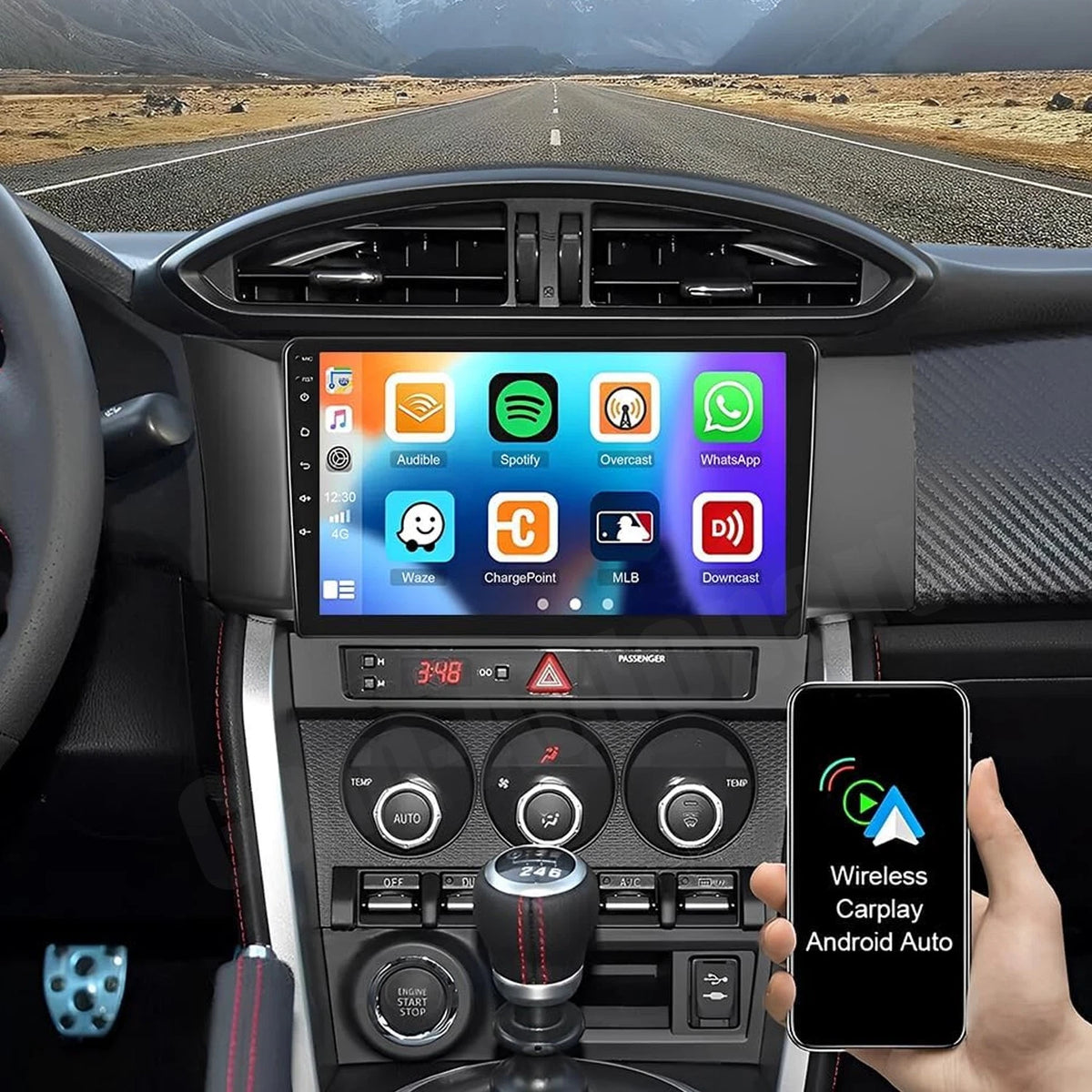 Apple CarPlay Android Auto Radio for Subaru BRZ Scion FRS Toyota 86 (2012–2016)