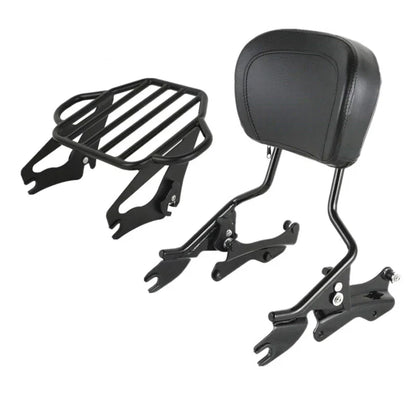 Detachable Sissy Bar Backrest Rack Docking Kit for Harley Touring (2014–2025)