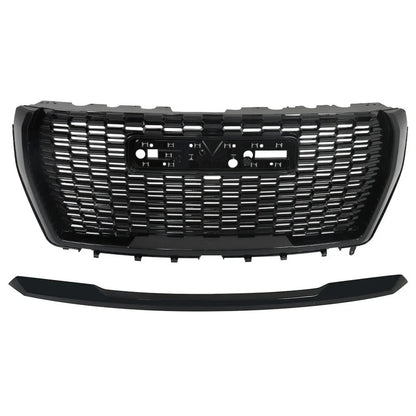 Front Upper Grille Hood Molding for Yukon / Yukon XL (2021–2023) Gloss Black