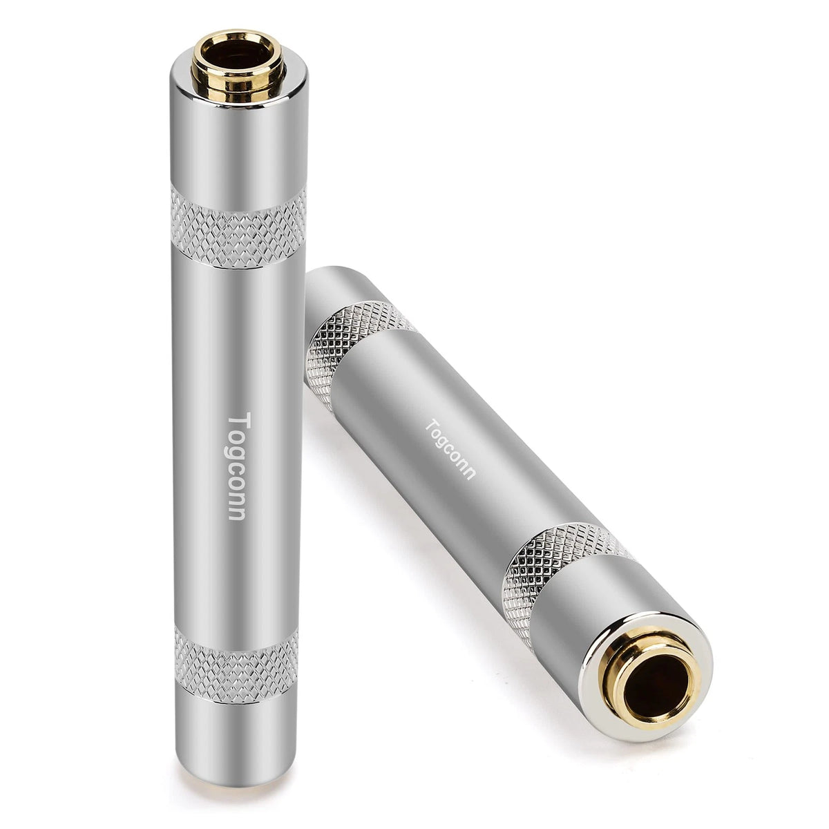 2X 1/4 Inch TRS/TS Female Coupler (6.35mm)