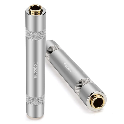 2X 1/4 Inch TRS/TS Female Coupler (6.35mm)