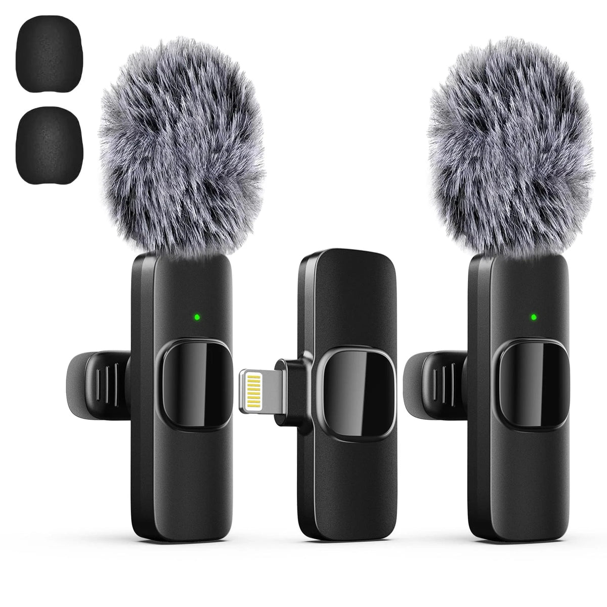 Wireless Lavalier Lapel Microphone for iPhone, iPad (2010–2023)