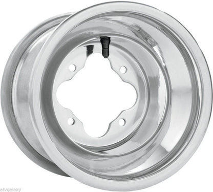DWT Polished A5 Rolled Lip ATV Rear Wheel Rim 8" 8x8 4/85 for TRX90 (2001–2023)